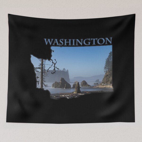 Item preview, Washington State Outline (Along the Pacific Coast) designed and sold by gorff.