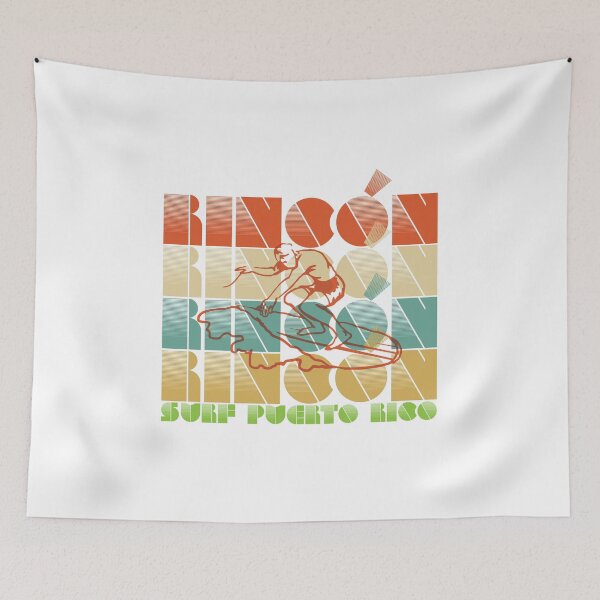 Item preview, Rincón Puerto Rico West Coast Surfing, Surf Domes Beach, Vintage Retro Style designed and sold by ShikitaMakes.