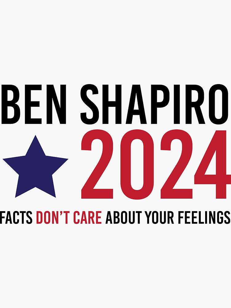 "Ben Shapiro 2024" Sticker for Sale by JacobCastle Redbubble