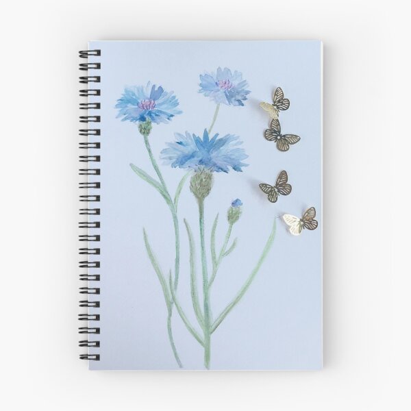 Item preview, watercolour centaurea cyanus flower designed and sold by HopeSumner.