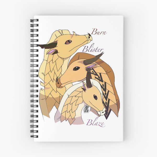 Item preview, Wings of Fire - Blister, Blaze, & Burn designed and sold by ReverbtheDragon.