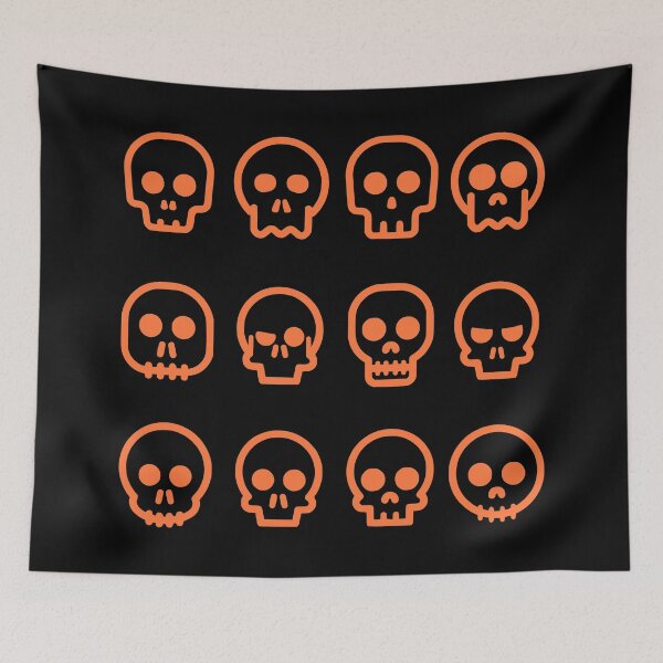 Item preview, Skulls orange designed and sold by emphatic.