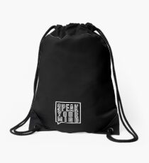 SPEAK YOUR MIND Drawstring Bag