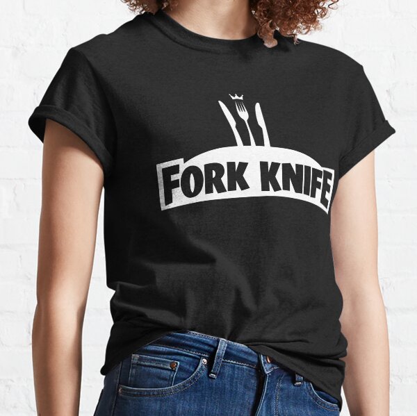 Funny Fork Knife Gamer T-Shirt Classic T-Shirt