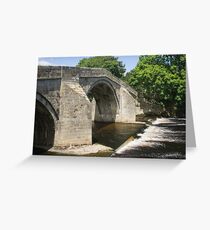 Sandstone Bridge Ilkley Greeting Card
