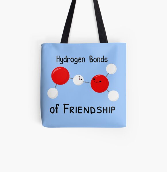 Hydrogen Bonds of Friendship All Over Print Tote Bag