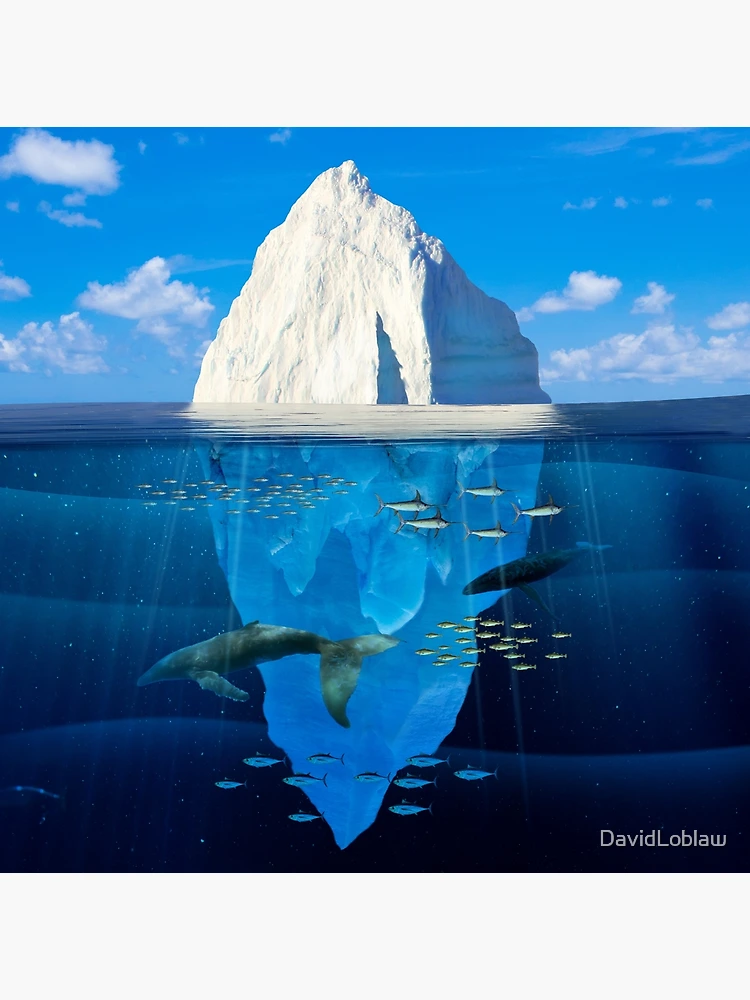 Iceberg with fish