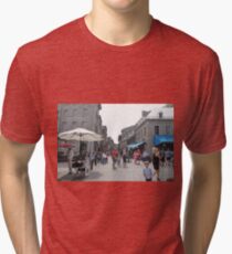 Montreal, People, street, city, crowd, walking, urban, old, architecture, road, building, travel, shopping, traffic, blur, walk, business, tourism, woman, london Tri-blend T-Shirt