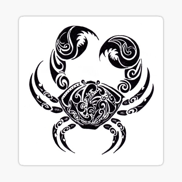 Cancer Zodiac Tattoo Stickers For Sale | Redbubble