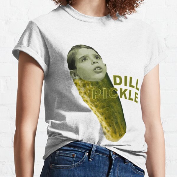 Buy Mens Dill with It T Shirt Funny Cool Pickle Hilarious Sarcastic Tee for  Guys, Green, Small at