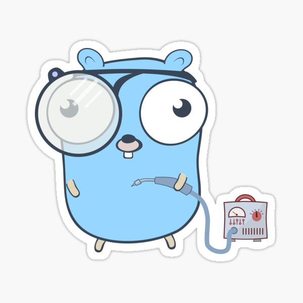 "The Golang Gopher Mascot: Soldering" Sticker for Sale by hellkni9ht ...