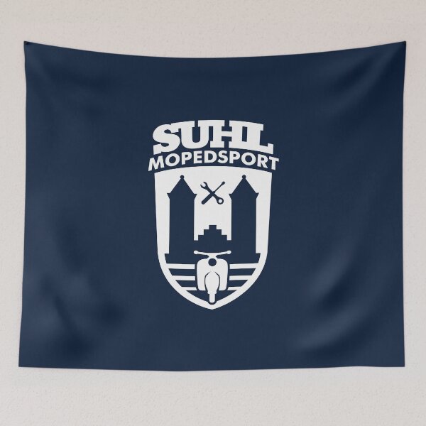 Item preview, Suhl Mopedsport Schwalbe Logo (white) designed and sold by VEB Ostladen.