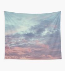 Pink Purple and Blue Summer Sunset Wall Tapestry