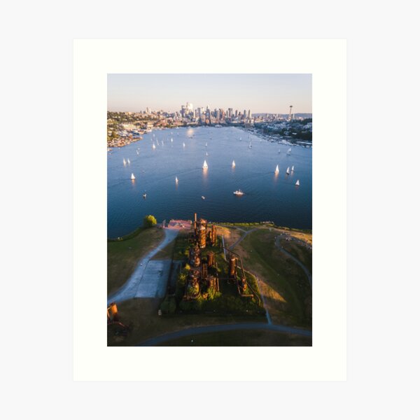 Gas Works and Lake Union Art Print