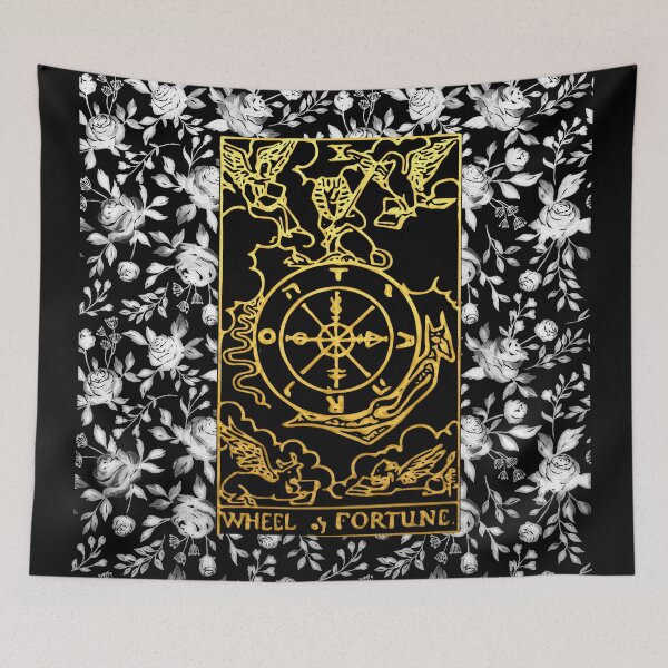 Item preview, Floral Tarot Print - Wheel of Fortune designed and sold by Annalee Beer.
