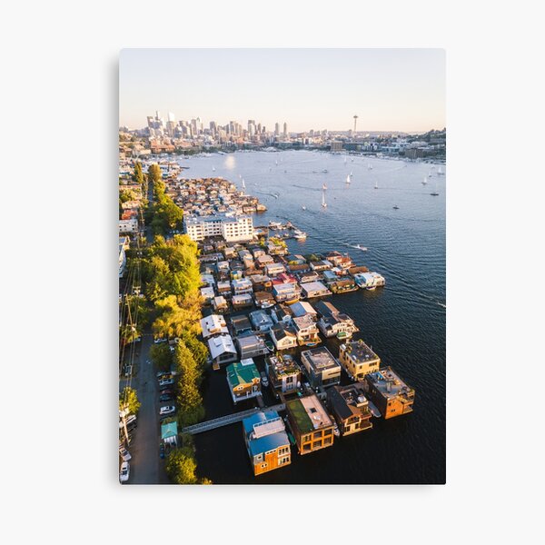 Lake Union Houseboats Canvas Print