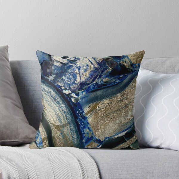 Artikel-Vorschau von Earthly Pleasures Stein Geode Indigo Gold, designt und verkauft von Sasha Art Gallery.