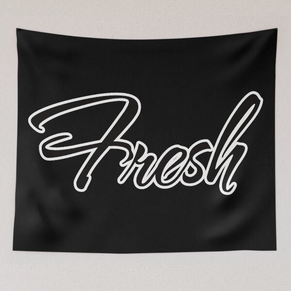 Item preview, "Fresh" white outline design  designed and sold by onjcdesign.