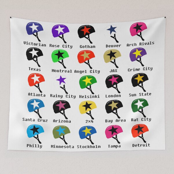 Item preview, Top WFTDA roller derby teams (Labeled) designed and sold by ShulksSherts.