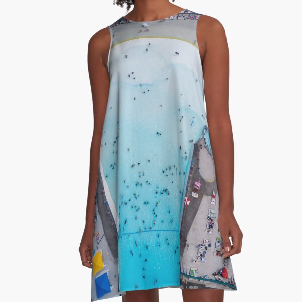Wild Waves Wave Pool A-Line Dress