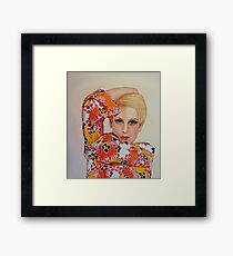 Twiggy - Vintage-Mode der 1960er Jahre Gerahmtes Wandbild