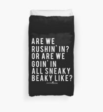 CSGO Quote | Sneaky Beaky | White Duvet Cover
