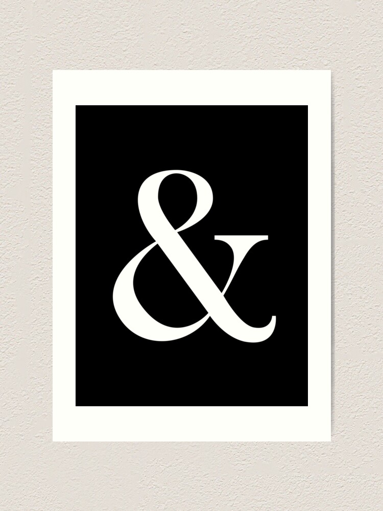 Gray and White Ampersand Printable