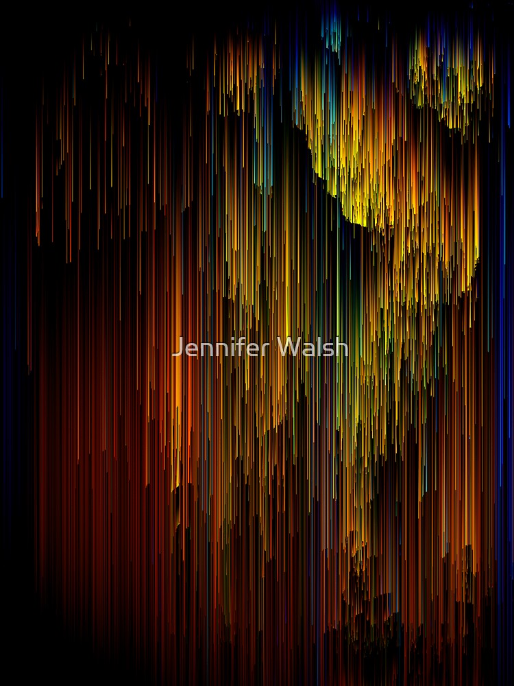 Rainbow Rain Glitches - Pixel Art by InsertTitleHere