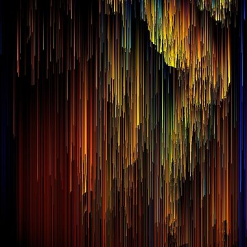 Artwork thumbnail, Rainbow Rain Glitches - Pixel Art by InsertTitleHere