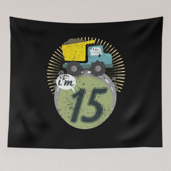 Item preview, Dump Truck Kids 15th Birthday Boy Birthday Girl designed and sold by shoppzee.
