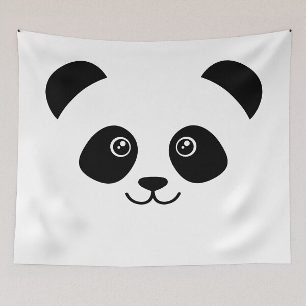 Item preview, Cute Panda Face designed and sold by monokromatik.