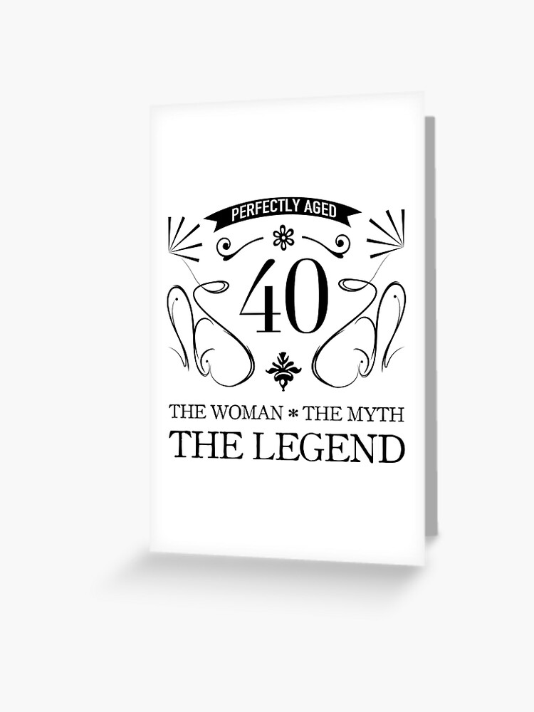 Tarjetas de felicitación for Sale con la obra «40 cumpleaños para mujeres»  de thepixelgarden