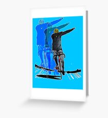 Super Dabbing on Cycle Greeting Card