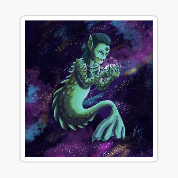 Space Merman Sticker