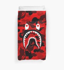red bape Duvet Cover
