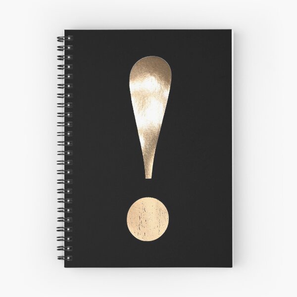 Item preview, Exclamation Mark in Rose Gold - Black Background designed and sold by katietavares.