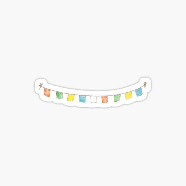 drapeaux de prière Sticker