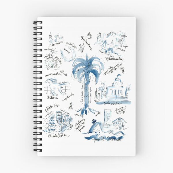 Item preview, South Carolina Places Blue White designed and sold by Nancy Campbell.