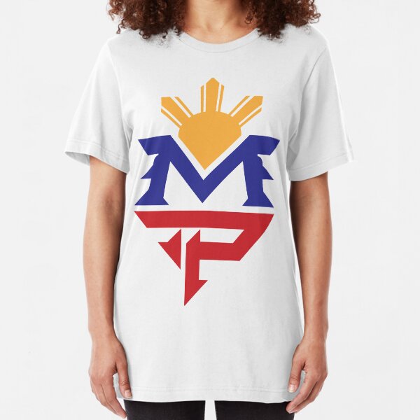 Manny MP Pacquiao Filipino Sun Flag Slim Fit T-Shirt