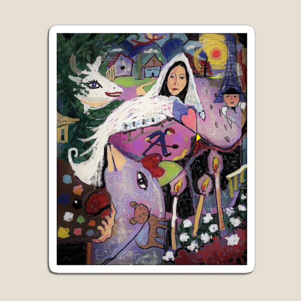 Item preview, Dan Baran pintura, homenaje a Marc Chagall designed and sold by DanBaran.