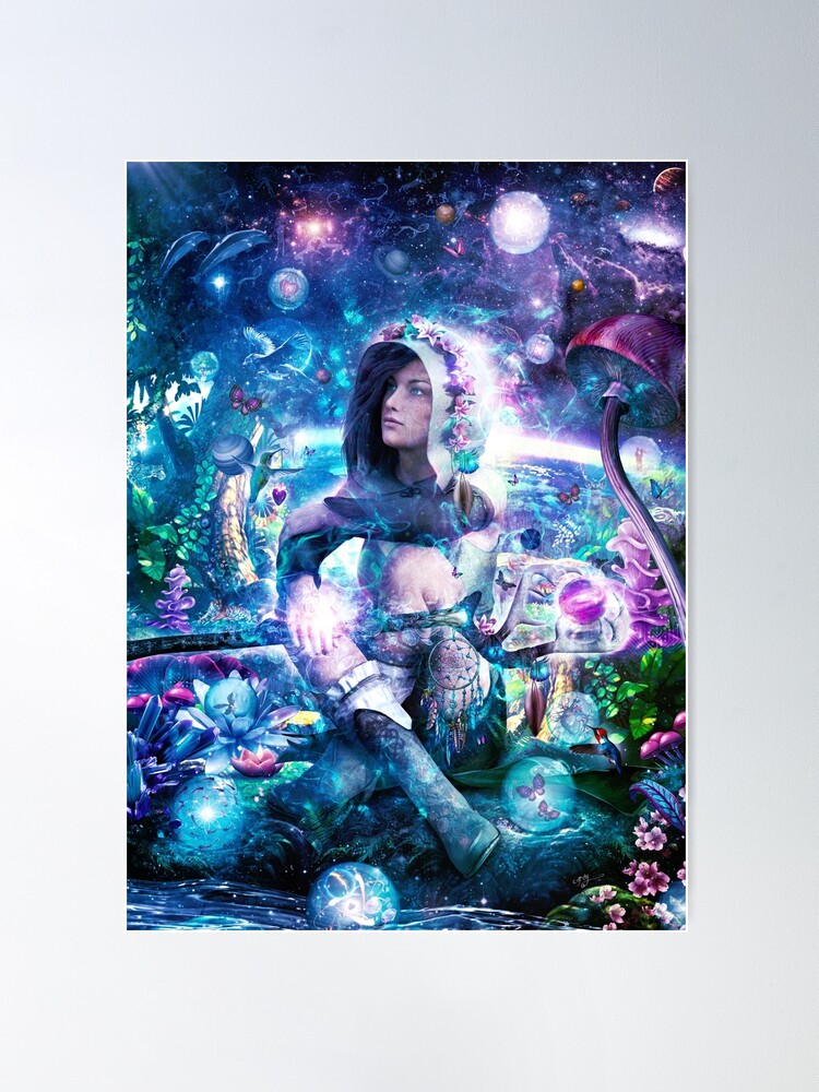 Alternate view of Observing Our Celestial Synergy Poster