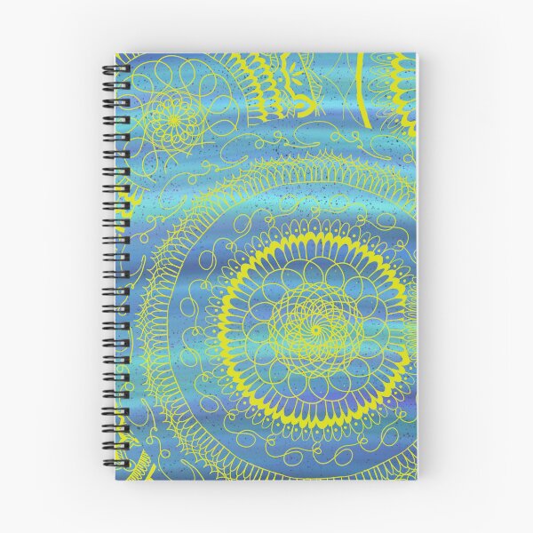 Item preview, Mandala 1 Zentangle Original diseño amarillo y azul designed and sold by Rusyrusrus.
