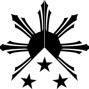 "Tribal Philippines Filipino Sun and Stars Flag" Sticker for Sale by ...