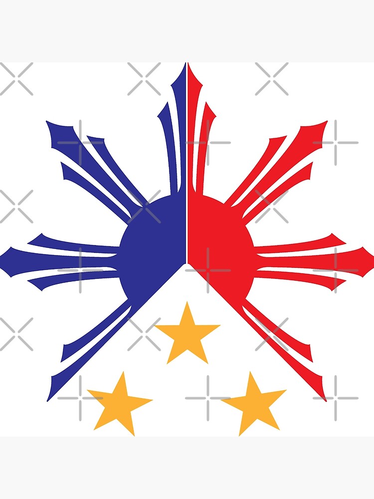 "Tribal Philippines Filipino Sun and Stars Flag" Art Board Print for ...