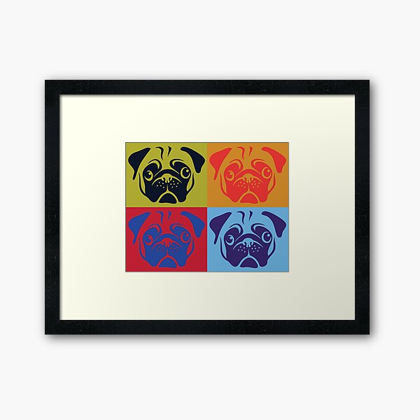 Artikel-Vorschau von Mops-Pop-Art durch AiReal Kleid, designt und verkauft von airealapparel.