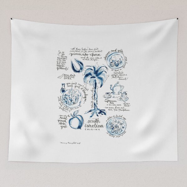Item preview, South Carolina Cuisine Blue & White designed and sold by Nancy Campbell.