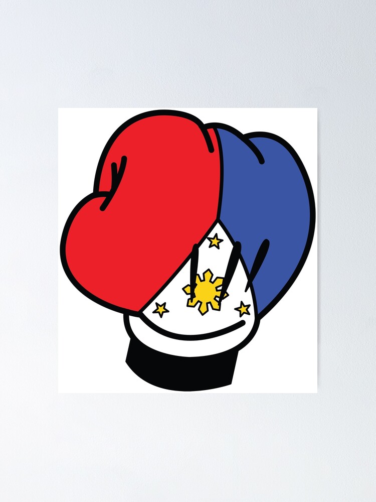 MP Mickey Pacquiao Filipino Flag Boxing Glove by AiReal Apparel Poster for  Sale by airealapparel