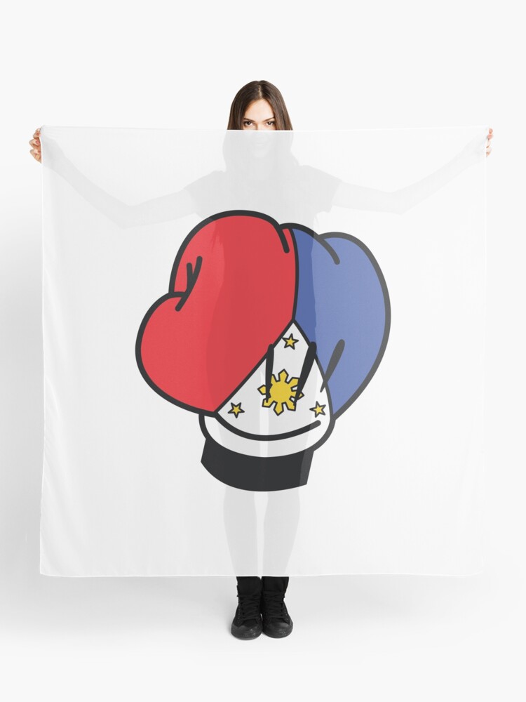 MP Mickey Pacquiao Filipino Flag Boxing Glove by AiReal Apparel | Scarf