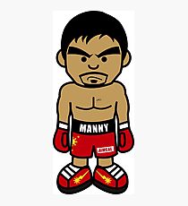Wütender Manny Pacquiao Cartoon von AiReal Bekleidung Fotodruck
