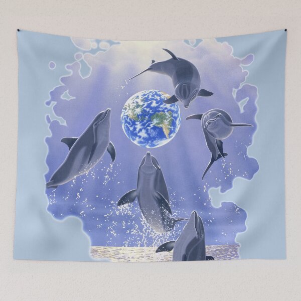 Item preview, Leaping Dolphins, Earth designed and sold by Schim Schimmel.